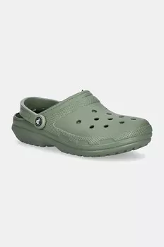 Шлепанцы Crocs Classic Lined Clog, зеленый