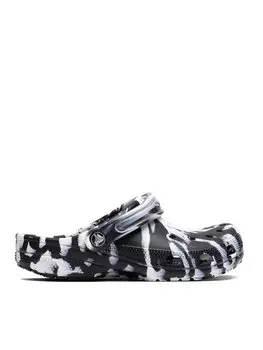 Шлепанцы Crocs Classic Marbeld Clog 206867, черно-белый