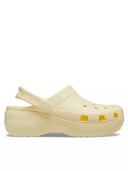 Шлепанцы Crocs Classic Platform Clog W, бежевый