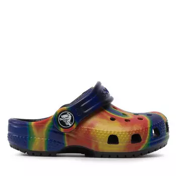 Шлепанцы Crocs Classic Solarized Cgt 207588 Black/Navy, цветной/темно-синий