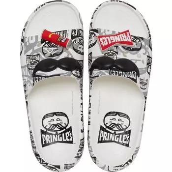 Шлепанцы Crocs Classic x Pringles Unisex, черный/белый