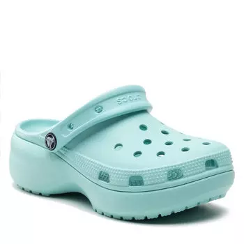 Шлепанцы Crocs ClassicPlatform Clog, зеленый