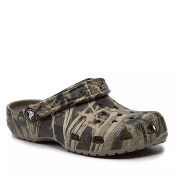 Шлепанцы Crocs ClassicRealtree Clog, хаки