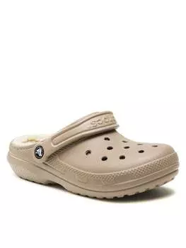 Шлепанцы Crocs Crocs Classic Lined Clog, бежевый