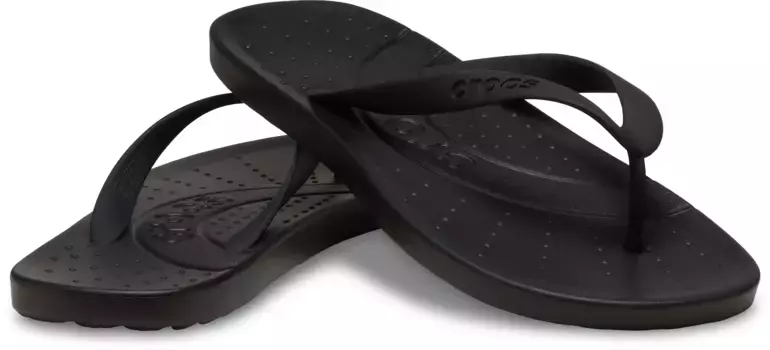Шлепанцы Crocs " Crocs Flip", туфли для купания, сандалии, летняя обувь с мягким подноском, черный