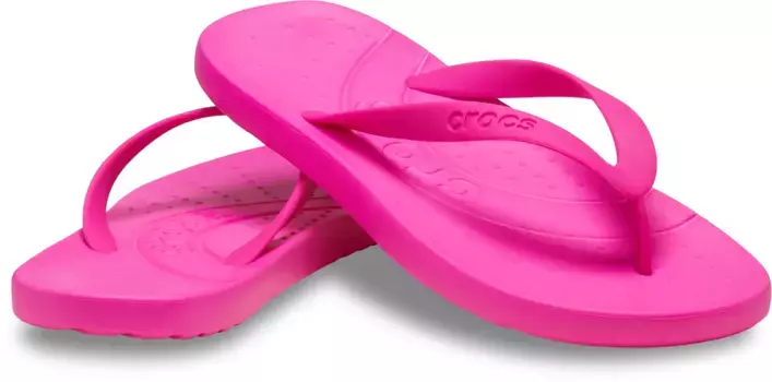 Шлепанцы Crocs " Crocs Flip", туфли для купания, сандалии, летняя обувь с мягким подноском, розовый