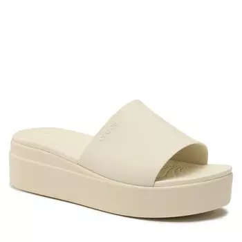 Шлепанцы Crocs CrocsBrooklyn Slide, бежевый