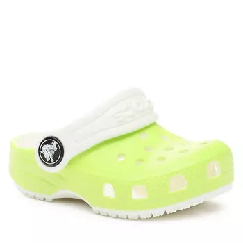 Шлепанцы Crocs CrocsClassic Glow, зеленый