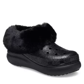 Шлепанцы Crocs CrocsFurever Crush, черный