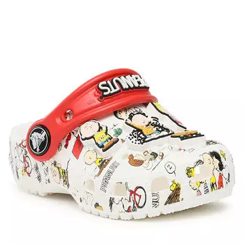 Шлепанцы Crocs CrocsPeanuts Classic, белый