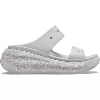 Шлепанцы Crocs Crush Glitter, белый