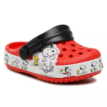 Шлепанцы Crocs FlSnoopy Woodstock, красный