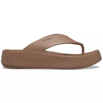 Шлепанцы Crocs Getaway Platform Flip, латте