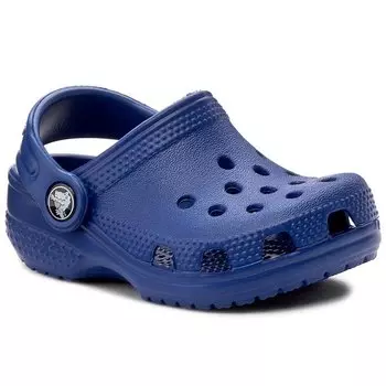 Шлепанцы Crocs Littles, темно-синий