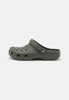 Шлепанцы Crocs, пыльно-оливковый