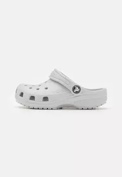 Шлепанцы Crocs, серебро