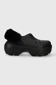 Шлепанцы Crocs Stomp Lined Clog, черный