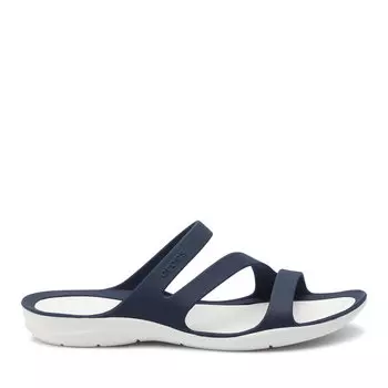 Шлепанцы Crocs Swiftwater Sandal W 203998 Navy/White, темно-синий