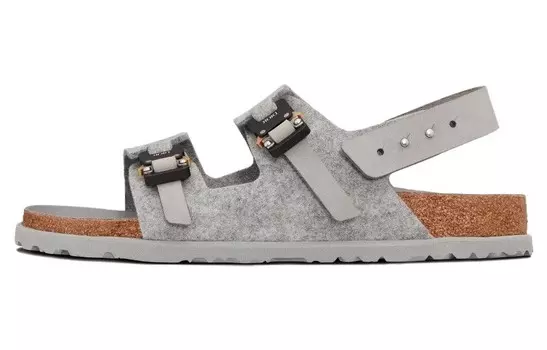Шлепанцы Dior Birkenstock Milano, серый