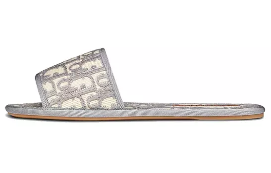 Женские шлепанцы Dior Chez Moi, серый