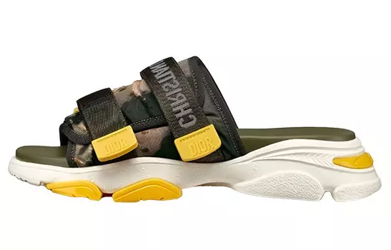 Шлепанцы Dior D-Wander женские, темно-зеленый