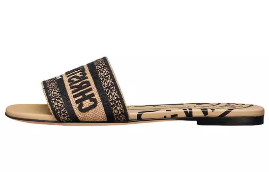 Шлепанцы Dior Dway женские, бежевый