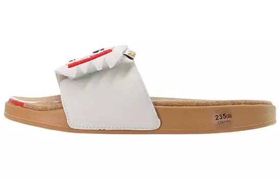 Шлепанцы Disney X женские, шампанского, белого цвета Lining