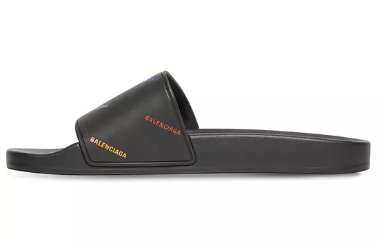 Шлепанцы женские Balenciaga Pool, черный