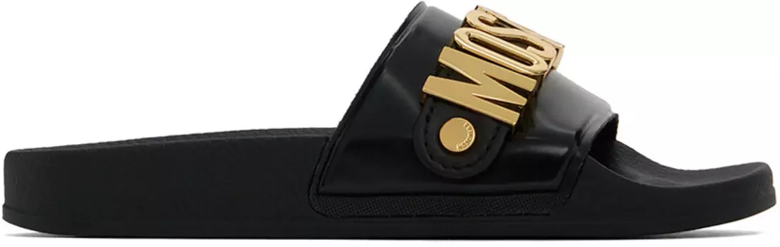 Шлепанцы для бассейна с логотипом Moschino