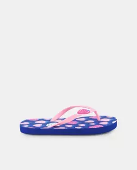 Шлепанцы для девочек с клубничным принтом Kids El Corte Ingls, синий