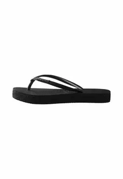 Шлепанцы для ванной комнаты Havaianas Flip Flop Slim Flatform Sparkle Havaianas, черный
