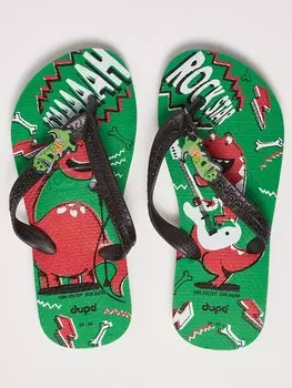 Шлепанцы Dupe Play, зеленый