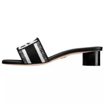 Шлепанцы Dway женские черные Dior