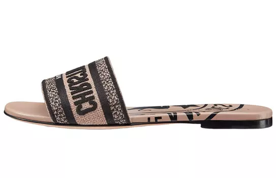 Шлепанцы Dway женские, малиновые Dior