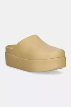Шлепанцы Dylan Platform Clog Crocs, бежевый