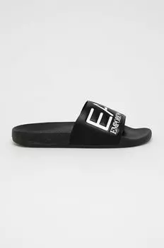 Шлепанцы EA7 Emporio Armani, черный