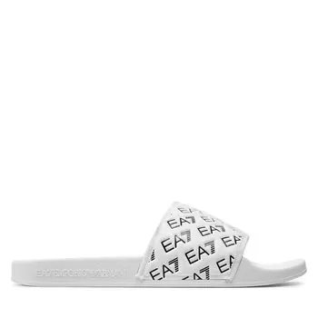 Шлепанцы EA7 Emporio Armani XCP010 XK340 Q306 Full White+Black, белый