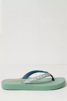 Шлепанцы Fatface Fat Face, зеленый