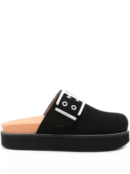 Шлепанцы Feminine Buckle GANNI, черный