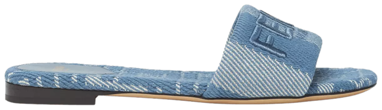 Шлепанцы Fendi Wmns Sunshine Slide 'Light Blue Denim Effect', синий
