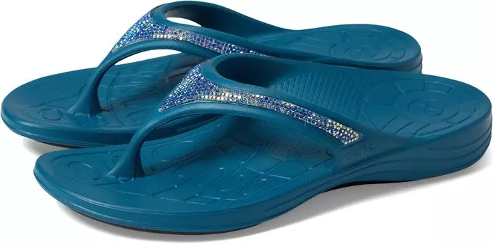 Шлепанцы Fiji Sparkle Aetrex, цвет Sea Blue