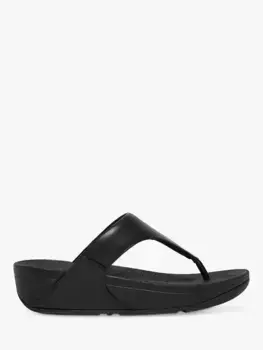 Шлепанцы FitFlop Lulu leather, черный