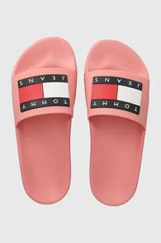 Шлепанцы FLAG POOL SLD ESS Tommy Jeans, розовый