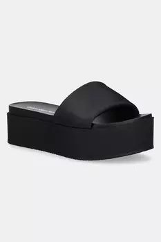 Шлепанцы Flatform Sandal Slide из нейлона Calvin Klein Jeans, черный