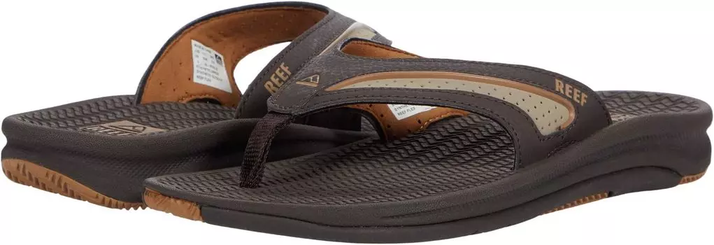 Шлепанцы Flex Reef, цвет Dark Brown/Tan