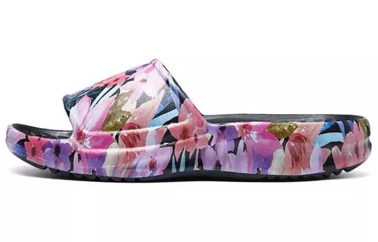 Шлепанцы Foamies женские черные/желтые Skechers
