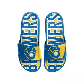 Шлепанцы FOCO Milwaukee Brewers