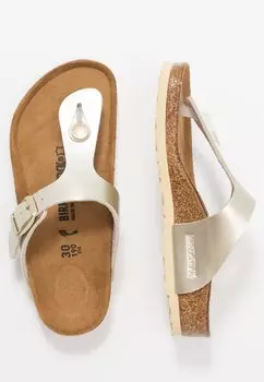Шлепанцы GIZEH Birkenstock, цвет electric metallic copper