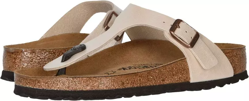 Шлепанцы Gizeh - Birko-Flor & Birkibuc Birkenstock, цвет Graceful Pearl White Birko-Flor