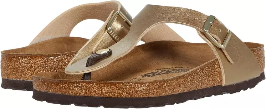 Шлепанцы Gizeh - Birko-Flor & Birkibuc Birkenstock, цвет Gold Birko-Flor